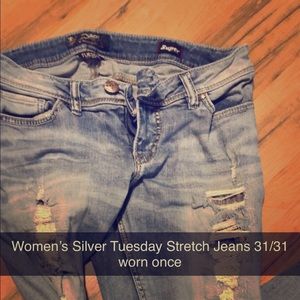 Silver jeans